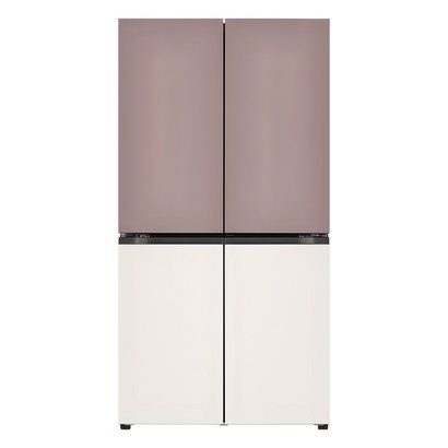 [색상선택형] LG전자 오브제 4도어 디오스 냉장고 메탈 T873MKE111 870L 방문설치