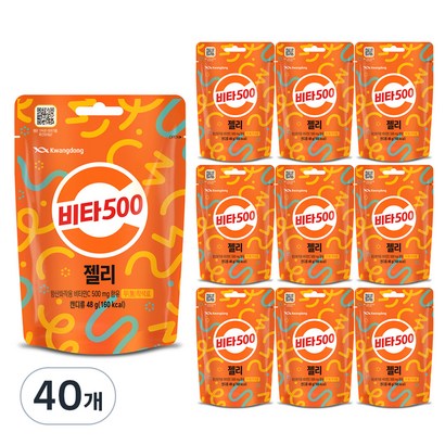 광동 비타500 젤리, 48g, 40개