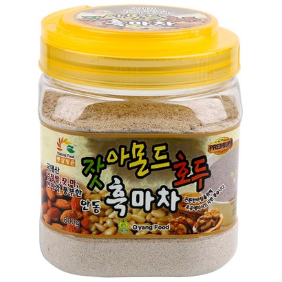 오양식품 잣 아몬드 호두 안동 흑마차, 800g, 1개