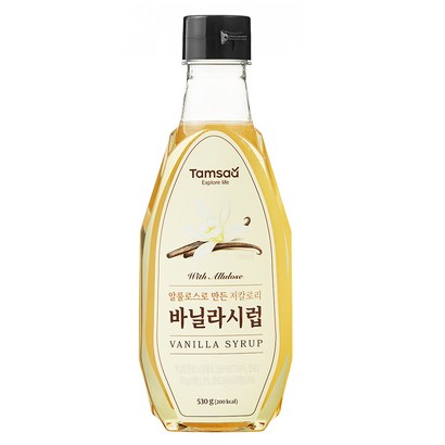 탐사 알룰로스로 만든 저칼로리 바닐라시럽, 530g, 1개