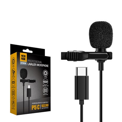 조이트론 유선 프로페셔널 핀마이크 USB 타입 C, P5 C