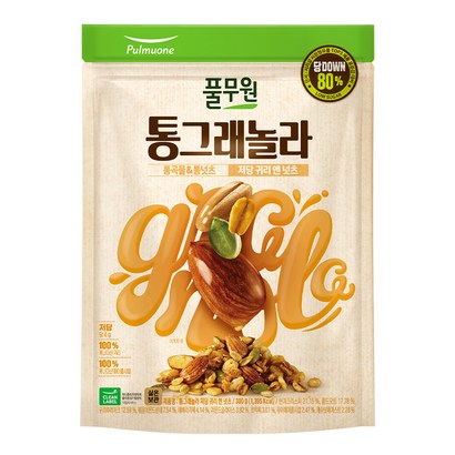 풀무원 통그래놀라 저당 귀리 앤 넛츠, 300g, 1개