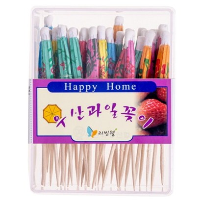 리빙웰 고급 우산 과일꽂이, 1개, 35개입