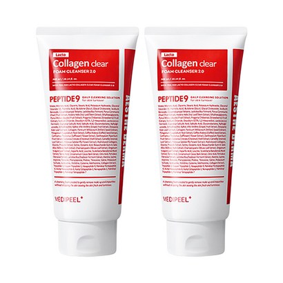 메디필 레드 락토 콜라겐 클리어 폼 클렌저 2.0, 120ml, 2개