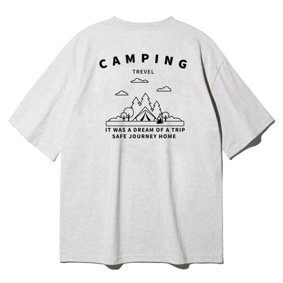 앨빈클로 남녀공용 캠핑 아트웍 오버핏 반팔 티셔츠 AST3694 리뷰후기