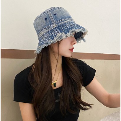 다온마켓 여성용 사계절 커플 데님 벙거지
