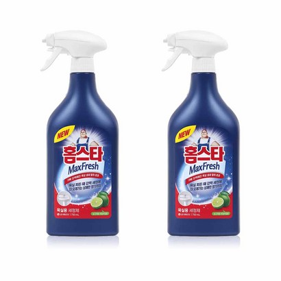 홈스타맥스프레쉬 욕실용 세정제, 750ml, 2개