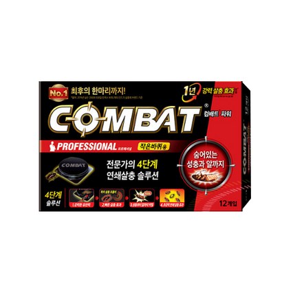 컴배트 파워 살충제 작은바퀴용 12p, 18g, 1개