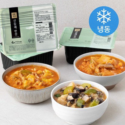 산들해반찬 밥뚝딱 우렁된장찌개   한돈 김치찌개   한돈 고추장찌개