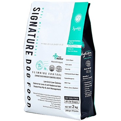 마이펫닥터 전연령 시그니쳐 슬리밍컨트롤 기능성 사료, 뼈/관절강화, 2kg, 1개
