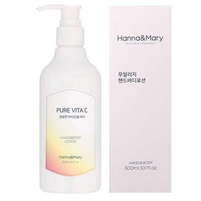 한나앤마리 알러지프리 순수비타C 퍼퓸 모이스처 핸드바디로션
