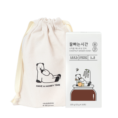 꿀빠는시간 스틱꿀 체스트넛진저    면파우치