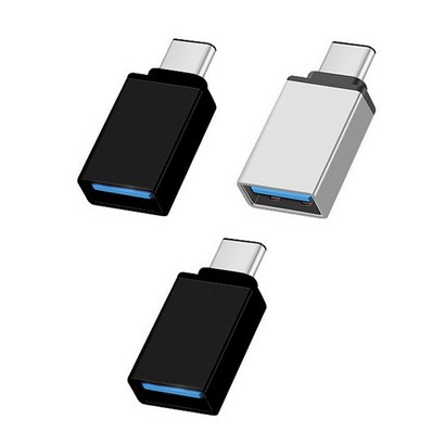 스토리링크 USB30 A to C OT 메탈젠더 블랙   실버