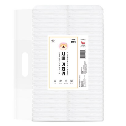 딩동펫 반려동물 여아용 기저귀, L, 50매입, 1팩