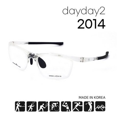 [DAYDAY] 스포츠안경 데이데이2 NO2014 크리스탈유광블랙
