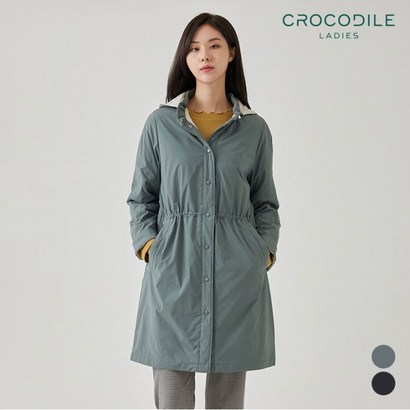 [크로커다일레이디] 탈착후드누빔패딩점퍼_C0WD101