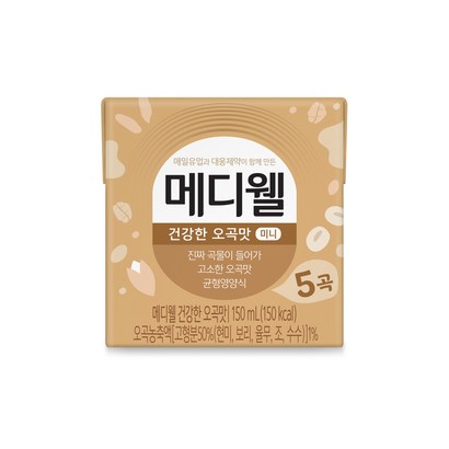 메디웰 건강한 오곡맛 미니 체험팩 환자식 환자영양식, 150ml, 8개