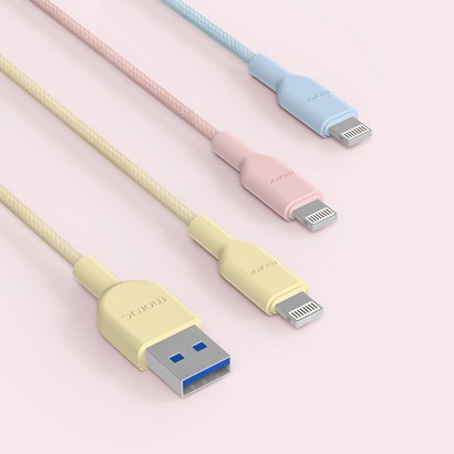 모락 샤베트 USB 라이트닝 8핀 고속 충전 케이블