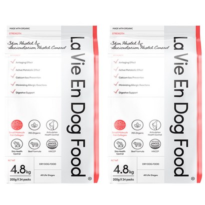 라비앙독 저분자피쉬콜라겐 가수분해 사료, 체력/기력회복, 4.8kg, 2개