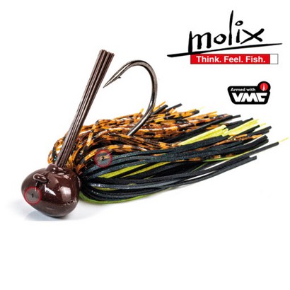몰릭스 풋볼지그 Molix GT Foodball Jig 러버지그 스커티드지그, 3/8oz, 126