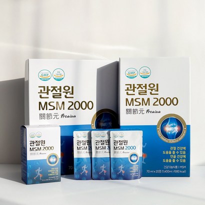 마시는 MSM 2000 무릎 연골 영양제 천관보 호관원 프리미엄 대체 70mlx30포, 1개, 30정