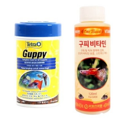 테트라 구피푸드 사료 소  구피 비타민