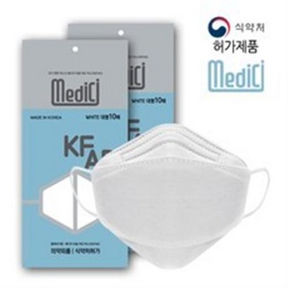 [K쇼핑]메디치 여름용 국산필터 3D 비말차단 KF-AD 마스크 대형100매 리뷰후기