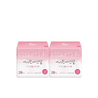 에어퀸 에센셜 생리대 팬티라이너 X2
