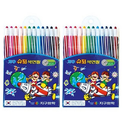 지구화학 지구 슈퍼 색연필 12색개세트