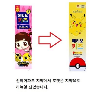[페리오키즈] ste3충치가 걱정되는 6세이상 저불소 신비아파트 키즈치약 딸기향 4개 유아치약