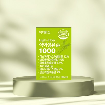 닥터민스 식이섬유정1000, 1개, 60정