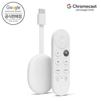 [ooe 코리아 공식판매점] 구글 크롬캐스트 4세대 with ooe TV  무상보증 2년 Fu-HD 지원 리뷰 후기