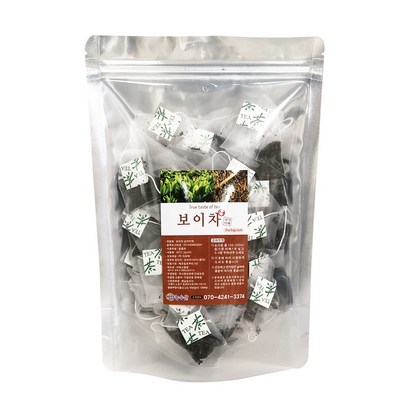 해남농수산 삼각티백차 보이차 1+1 90T, 2개, 45개입, 1.2g