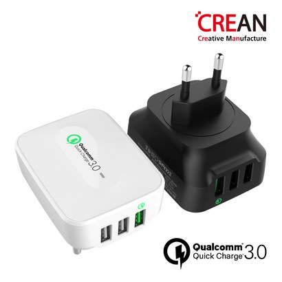 크레앙 퀄컴 퀵 차지 30 3포트 멀티 USB 충전기 CREMUQ3P 리뷰후기