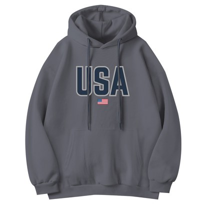 [더팀] USA 기모 후드티 남여공용 빅사이즈