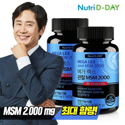 [뉴트리디데이] 메가렉스 관절 S 2000 90정2개