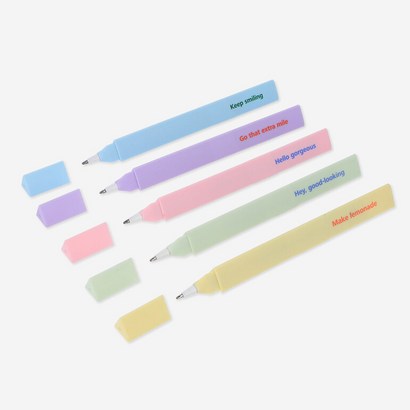 [플라잉타이거]메시지가들어있는 삼각형펜 cs SET