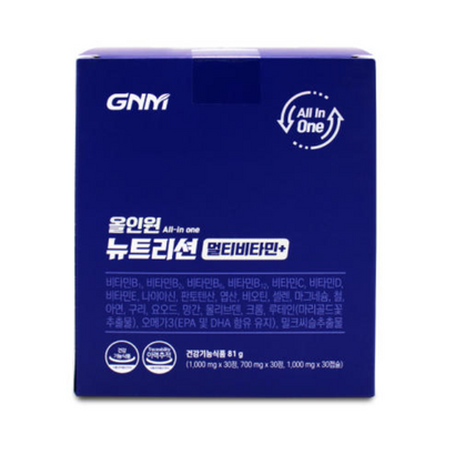 GNM 올인원 뉴트리션 멀티비타민+, 30회분, 1개