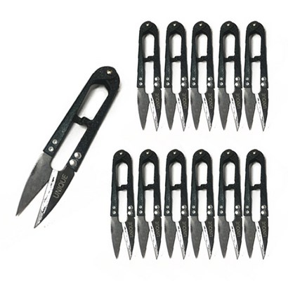 행복바느질 Scissors 유니크 블랙 쪽가위 12개