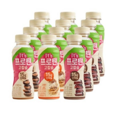 [풀무원]잇츠프로틴 고칼슘 3종 12병 모음