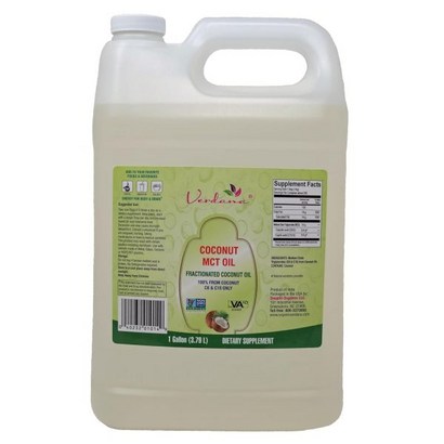 코코넛 MCT 오일 1갤런 비건 케토 뉴트리션, 1 Gallon (Pack of 1), 1개, 3.79L