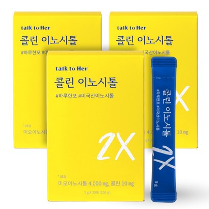 톡투허 콜린 이노시톨, 150g, 3개