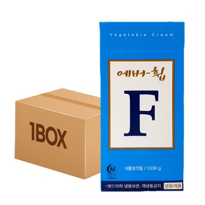 [박스] 에버휩F 휘핑크림 1030g 식물성크림 가당 생크림 선인, 에버휩F[1박스], 1개, 1.03kg