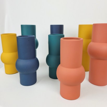 대형 인테리어 빈티지 오브제 세라믹 도자기 후리지아 화병 꽃병 화기 vase 리뷰후기