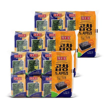 [대천김]곱창도시락김 X48봉 리뷰후기