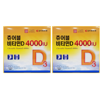 조아제약 츄어블 비타민 D 4000IU