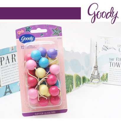 [Goody]구디 파스텔 방울 머리끈 12PCS GHT27116 리뷰후기