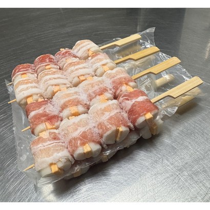치즈떡삼겹꼬치 (75g*8꼬지) 치즈떡삼겹말이 이자카야수제꼬치, 1개, 600g