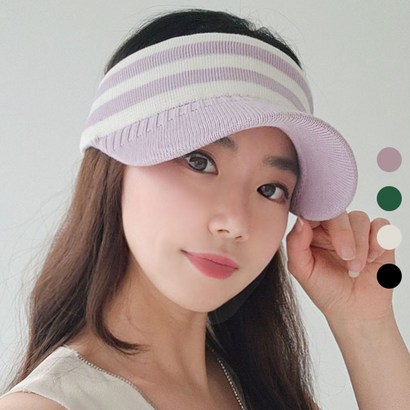 이코마켓 국산 캐주얼 밴딩 사계절 자외선차단 여름 여성 썬캡 모자 챙모자 니트썬캡 골프 선캡 창모자