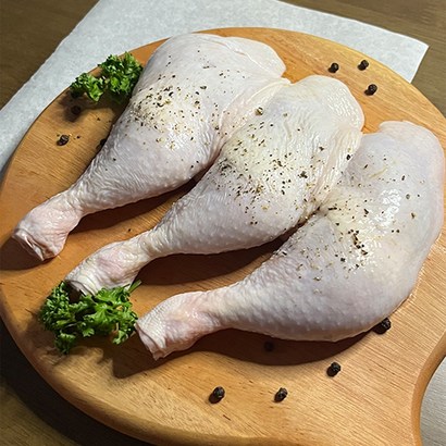 [브린] 국내산 넓적 통닭다리 신선 냉장 장각 통다리 넓적다리 닭다리, 1개, 1kg(5개입)